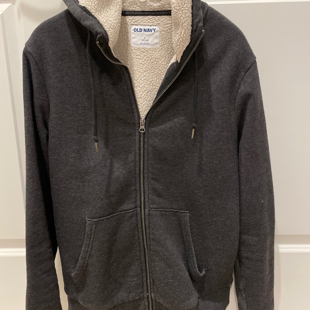 Sherpa Lined Zip Down Hoodie